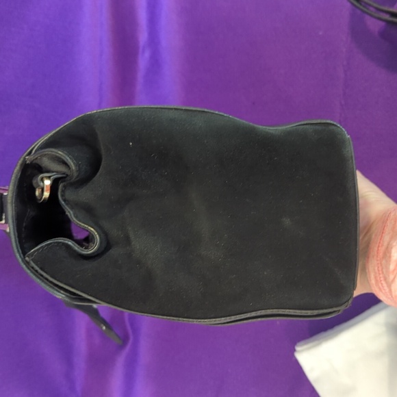 Kate Spade Bundle. Black Handbag, Black Wristlet, Unbranded Twilly & Dustbag EUC - Picture 3 of 12